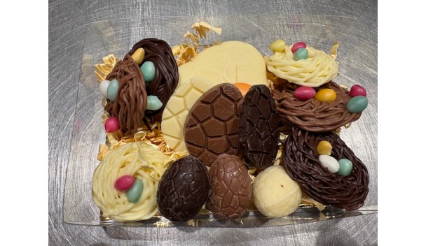 Doosje paas chocolade sleef